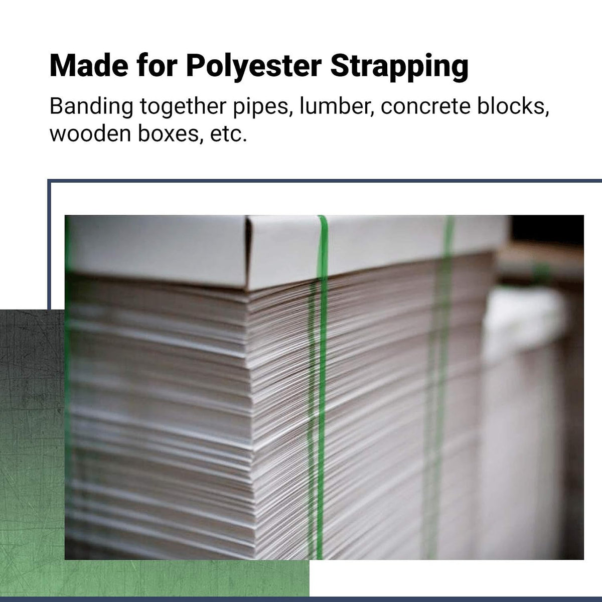 C 5005 Teknika C-5005 Sealer for 5/8" Polyester (PET) Strapping, Long Handles