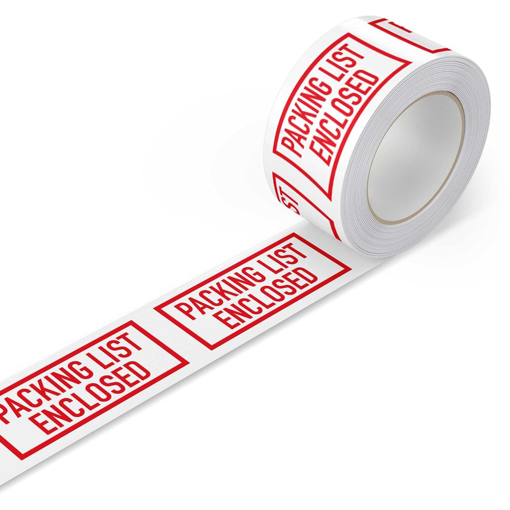 Warning Label Tape for Shipping, Caution Packaging Tape Roll for Parcel, Package, Cardboard, Boxes, HotMelt Sealing