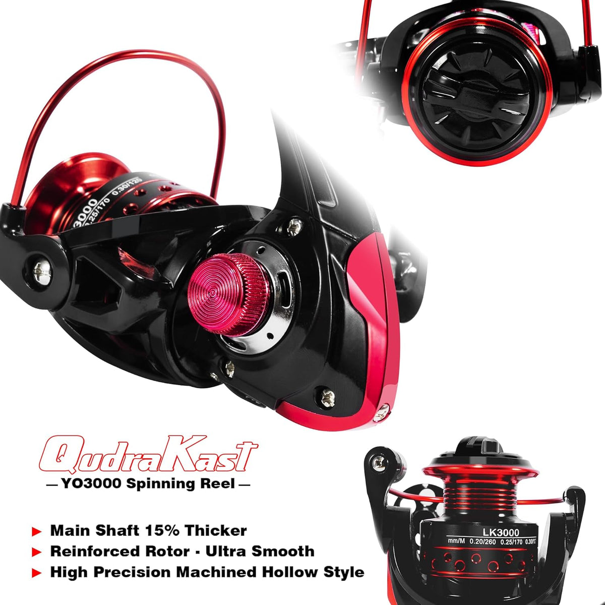 Fishing Rod and Reel Combos, Unique Design with X-Warping Painting, Carbon Fiber Telescopic Fishing Rod with Reel