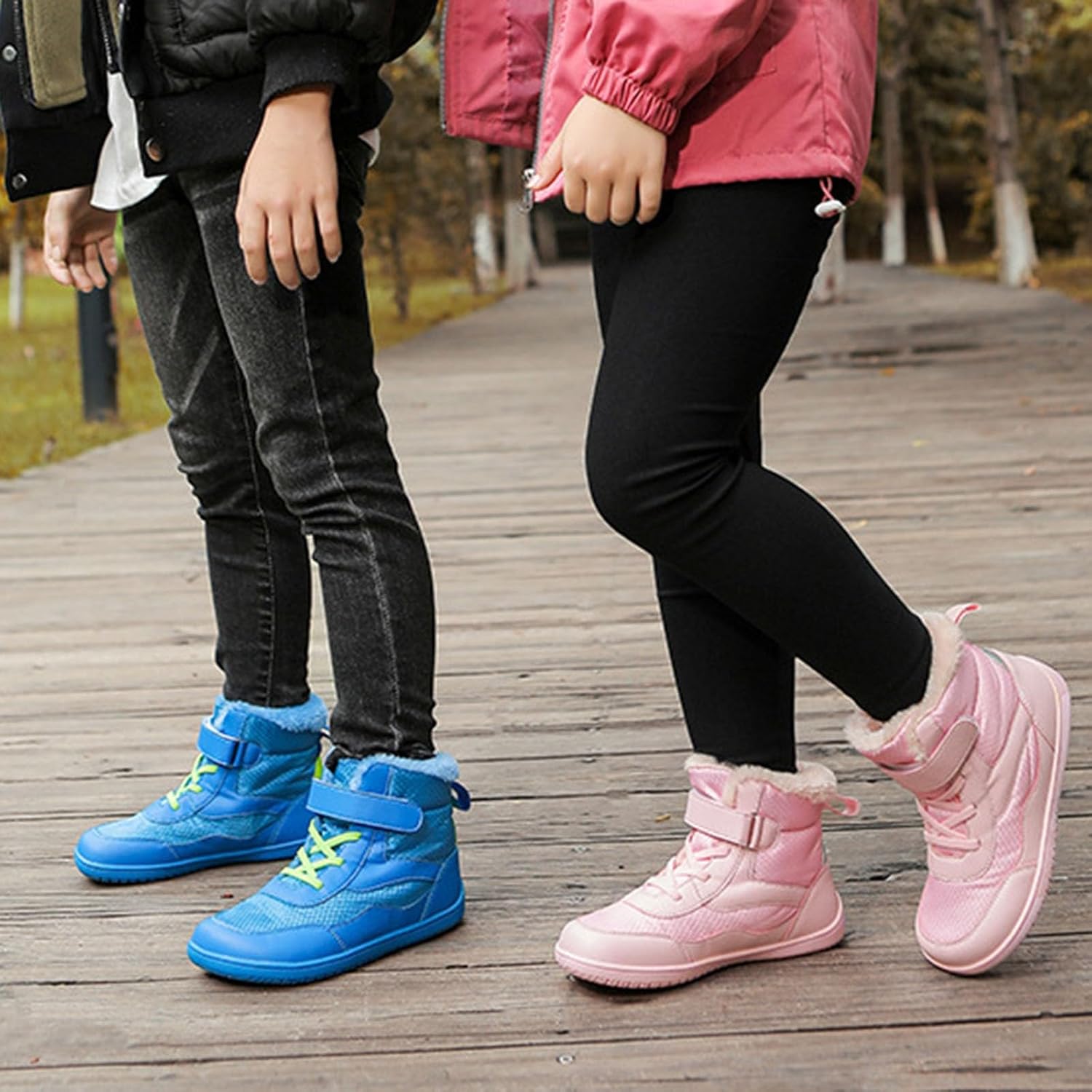 Kids Snow Boots Winter Waterproof Lightweight Insulated Hiking Booties Boys Girls Cozy Warm Non Slip Snowboard Ski Shoes