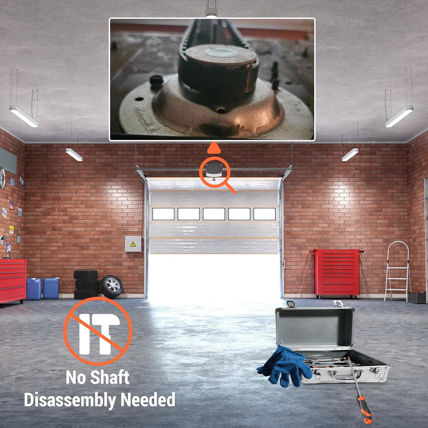 Garage Door Opener Gear and Sprocket Kit for 1/3 and 1/2 HP Models