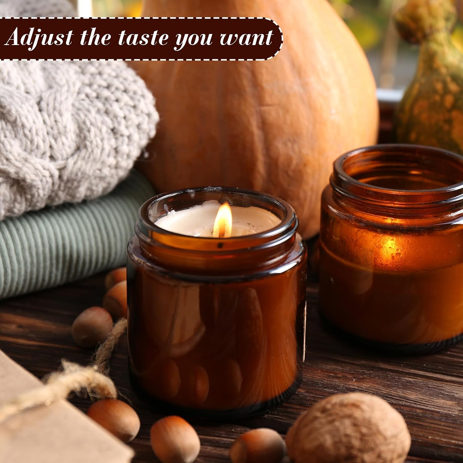 24 Pcs Glass Candle Jars with Lids Bulk, Round Empty Candle Container Tins, Dishwasher Safe and Leakproof DIY