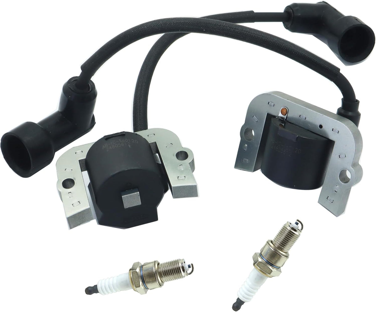 2 Pack of 139-0720 136-7883 Ignition Coil Module Compatible with Toro TimeCutter Exmark Series Riding Lawn Mowers with Spark plug Replace # 127-9216