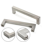 10 Pack 15 Inch Brushed Nickel Cabinet Pulls Square Drawer Handles