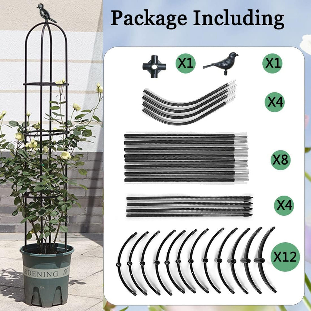 Garden Trellis,Tomato Cage for Climbing Plants Outdoor, Plants Trellis Support for Climbing Vines, Plant Support for