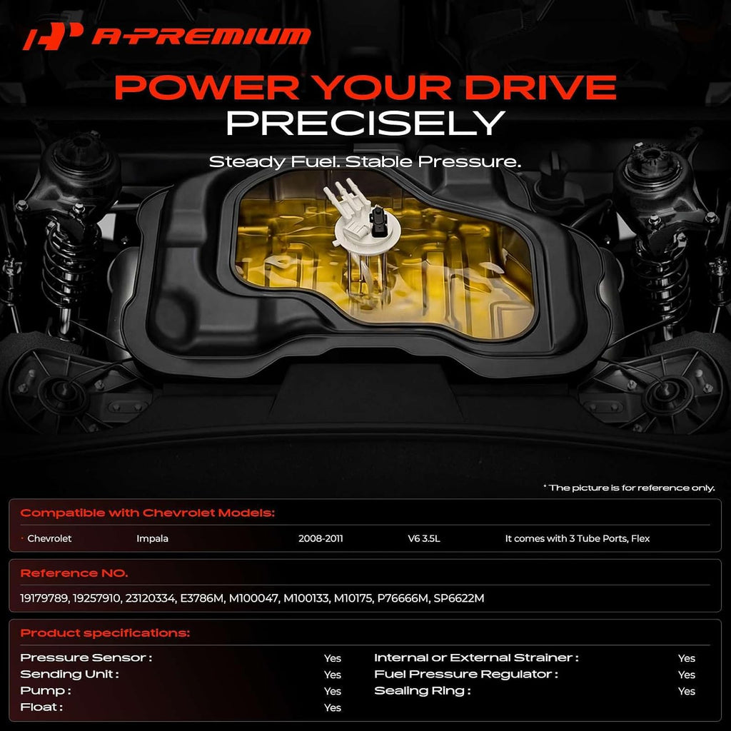 A-Premium Electric Fuel Pump Module Assembly with Pressure Sensor