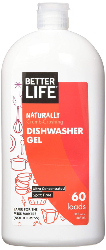 Dishwasher Detergent Gel - Automatic Dishwasher Cleaner - Concentrated Liquid Gel Dish Detergent Soap - 30oz Unscented