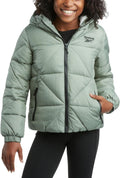 Girls Heavyweight Quilted Cropped Puffer Parka with Sherpa Lining | Plush Faux-Fur Trim, Wind-Blocking Hood, Deep