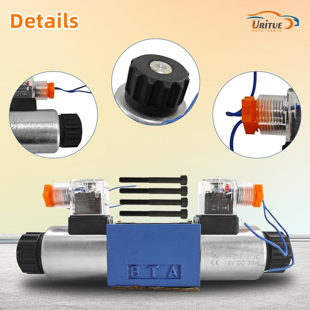 12V DC Electric Hydraulic Directional Control Solenoid Valve