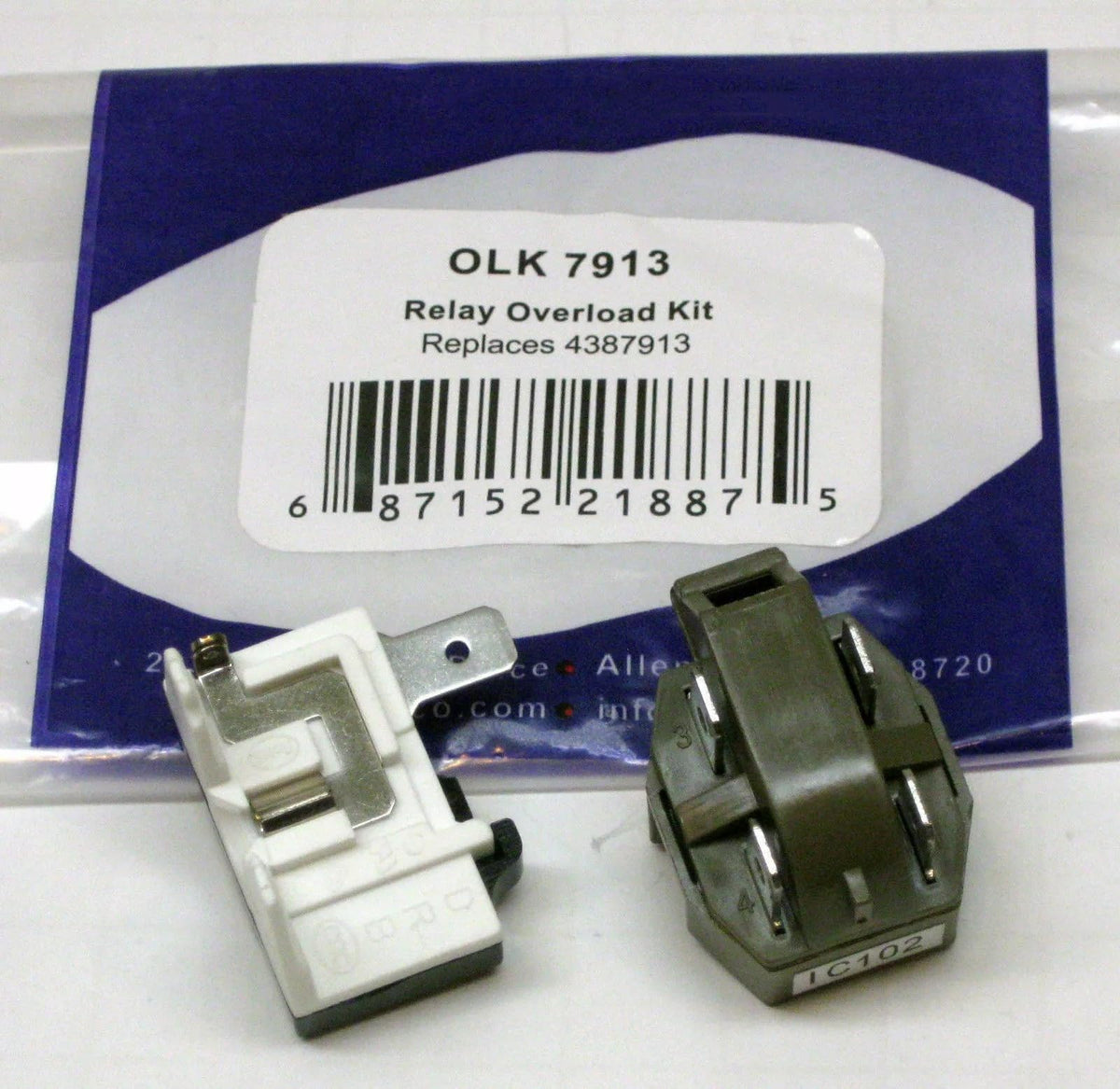 OLK7913 for Whirlpool Supco Refrigerator Relay and Overload
