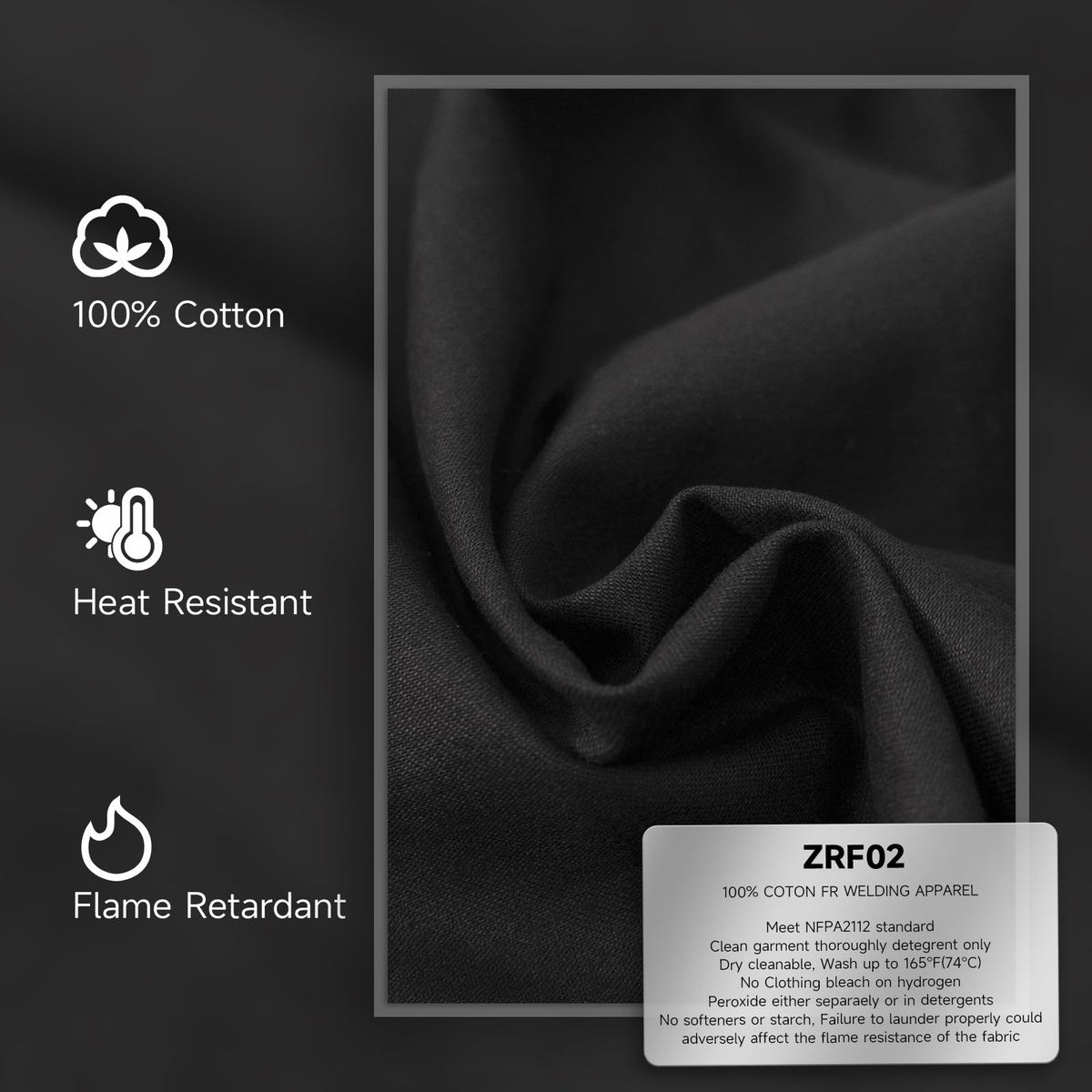 Welding Jacket 11oz Flame Resistant FR Cotton Welding Jacket
