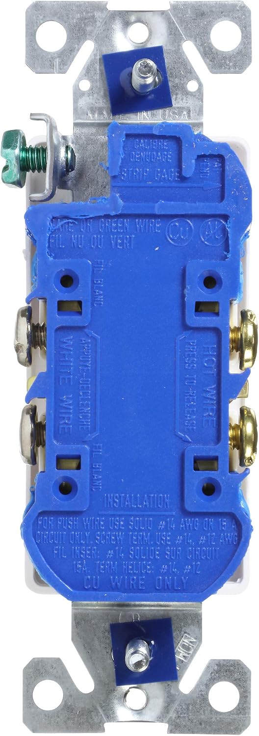 EATON 1107W-10-L Receptacles One Size White