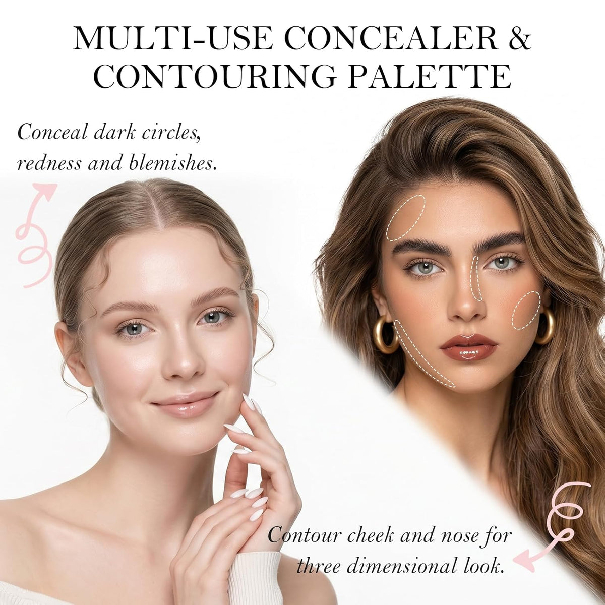 8 Shade Color Correcting Concealer Palette Undereye Cream Matte Concealer
