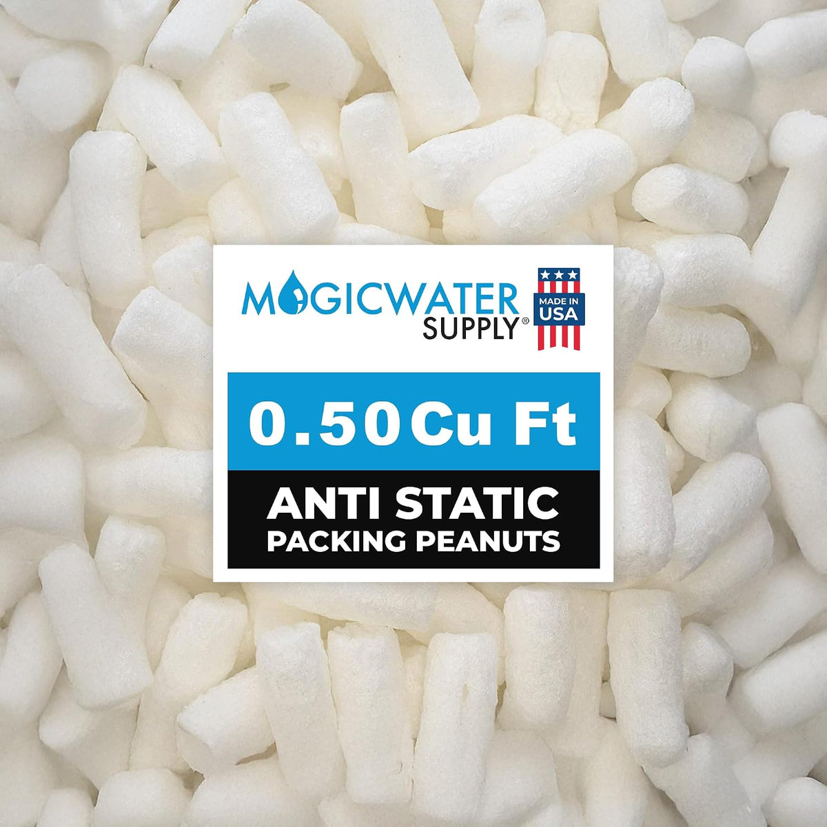 Packing Peanuts for Shipping - Bio Tube - .5 Cu Ft