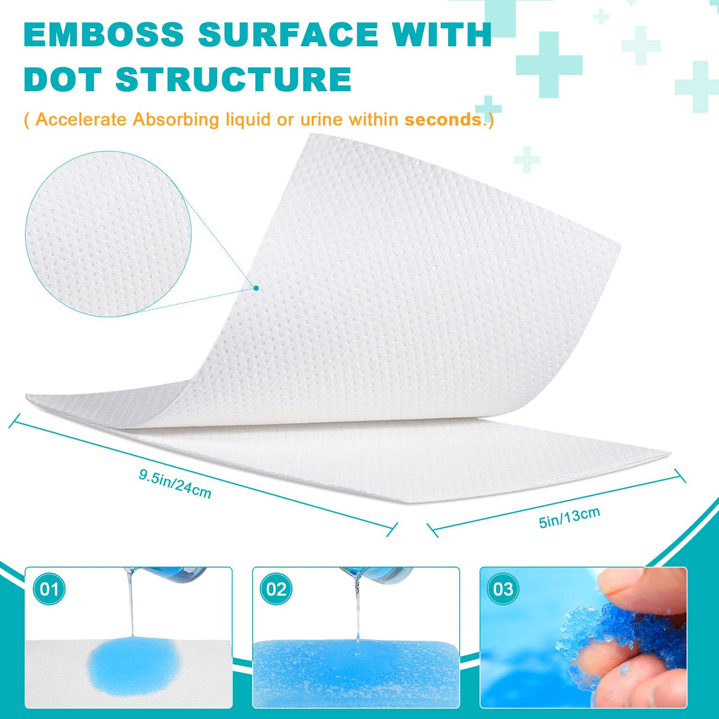 90 Count Absorbent Commode Pads for Bedside Commode Bucket