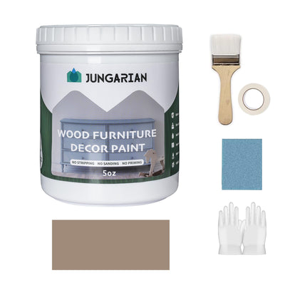 Furniture Paint Kit 5oz with Tools - Water-based & Low Odor No Sanding No Priming - Matte Finish Indoor Outdoor Wood