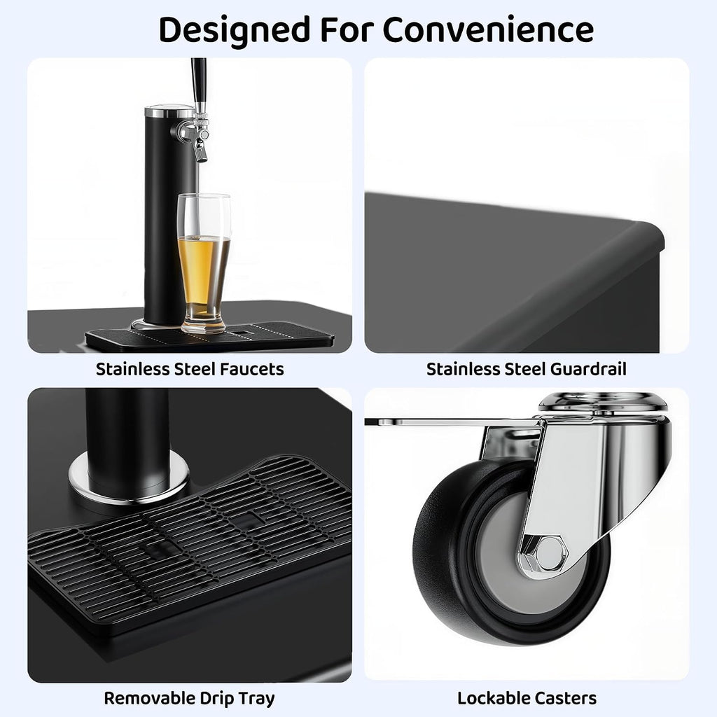 Commercial Draft Beer Kegerator, Keg Refrigerator for D System