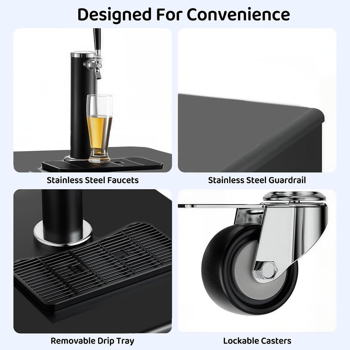 Commercial Draft Beer Kegerator, Keg Refrigerator for D System