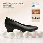 Women's Pumps Low Heel Arch Support Dress Shoes,Black,8