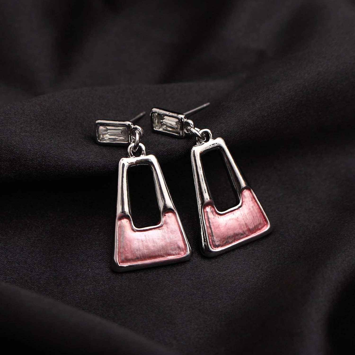Irregular Enamel Triangle Shape shell Collar Bib Bohemian Boho Statement Necklace Earrings Fashion Costume Jewelry