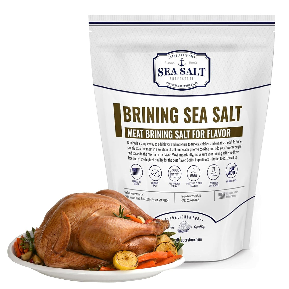 Brining & Curing Salt, Turkey Brine, Meat Curing, 5 lb