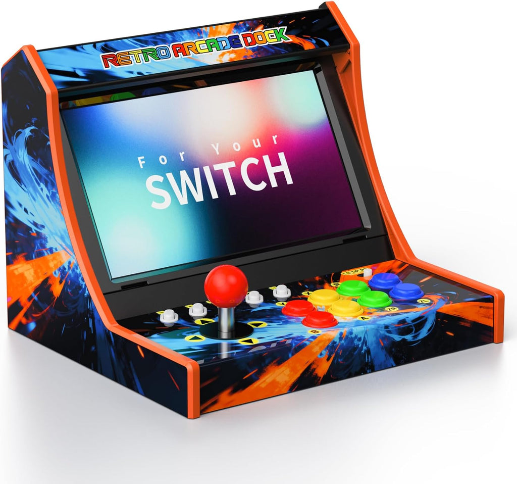 Retro Arcade Stick for Switch/OLED/Switch 2 Console with Screenshot Button | Switch Arcade Machine with Turbo Button