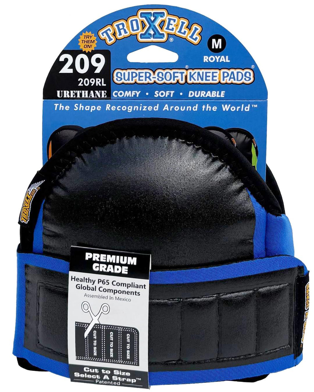 Super-Soft Medium Royal Knee Pads - Comfortable, Adjustable, Washable Kneepads