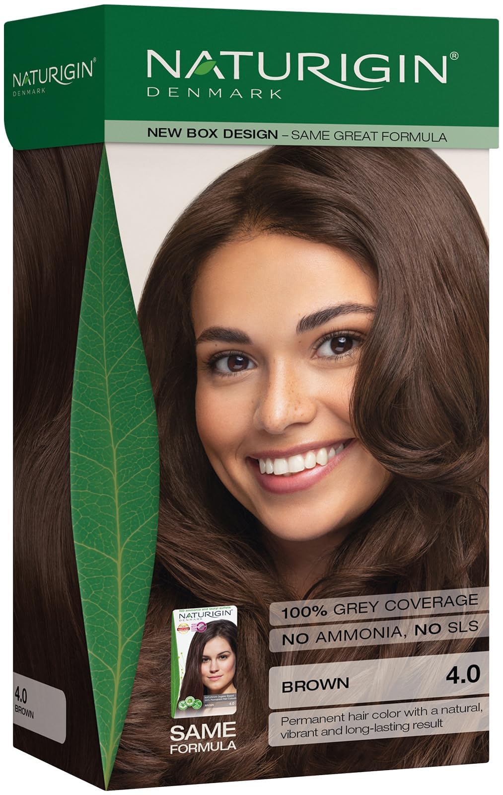 Ammonia Free Permanent Hair Color for Women, 4.0 Brown