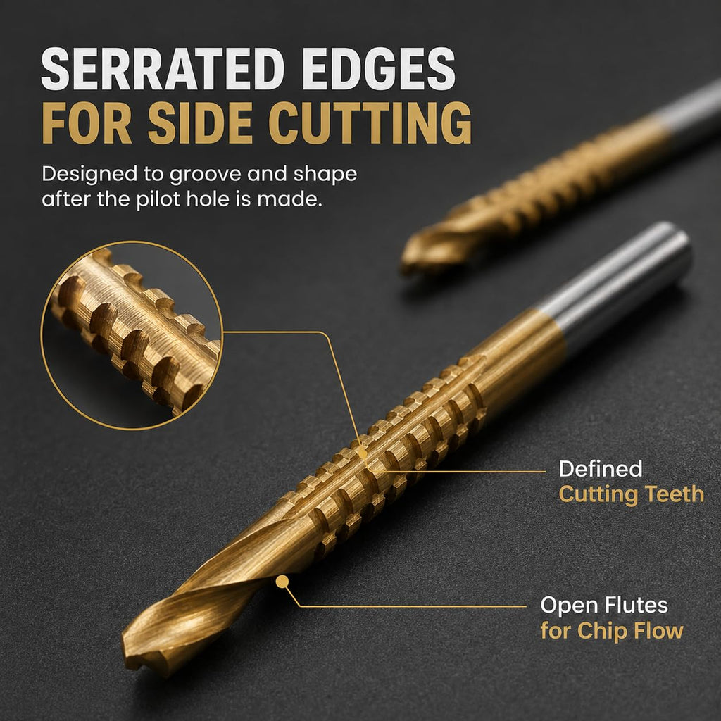 6PCS M35 Cobalt Drill Bit Set, HSS Twist Bits for Stainless Steel，1