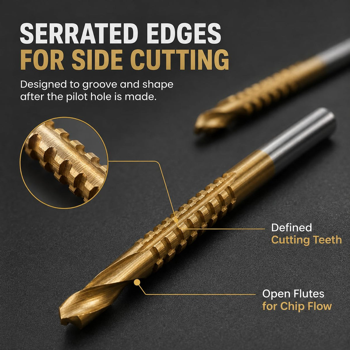 6PCS M35 Cobalt Drill Bit Set, HSS Twist Bits for Stainless Steel，1