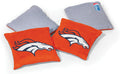 NFL Pro Football Denver Broncos Dual-Sided Bean Bags by Wild Sports, 4 Pack - Premium Toss Bags for Cornhole Sets