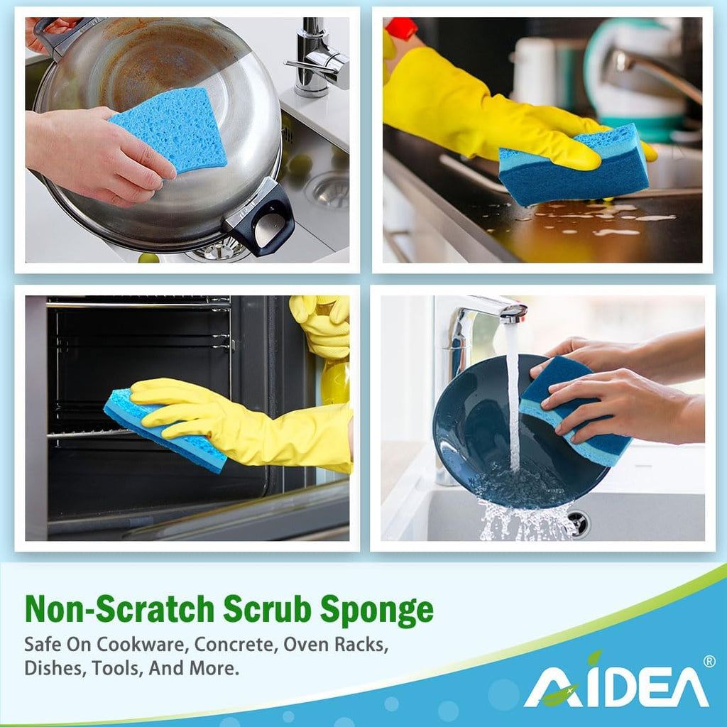 Sponges Kitchen-24Count, Non-Scratch Scrub Sponge, Sponge for Dishes