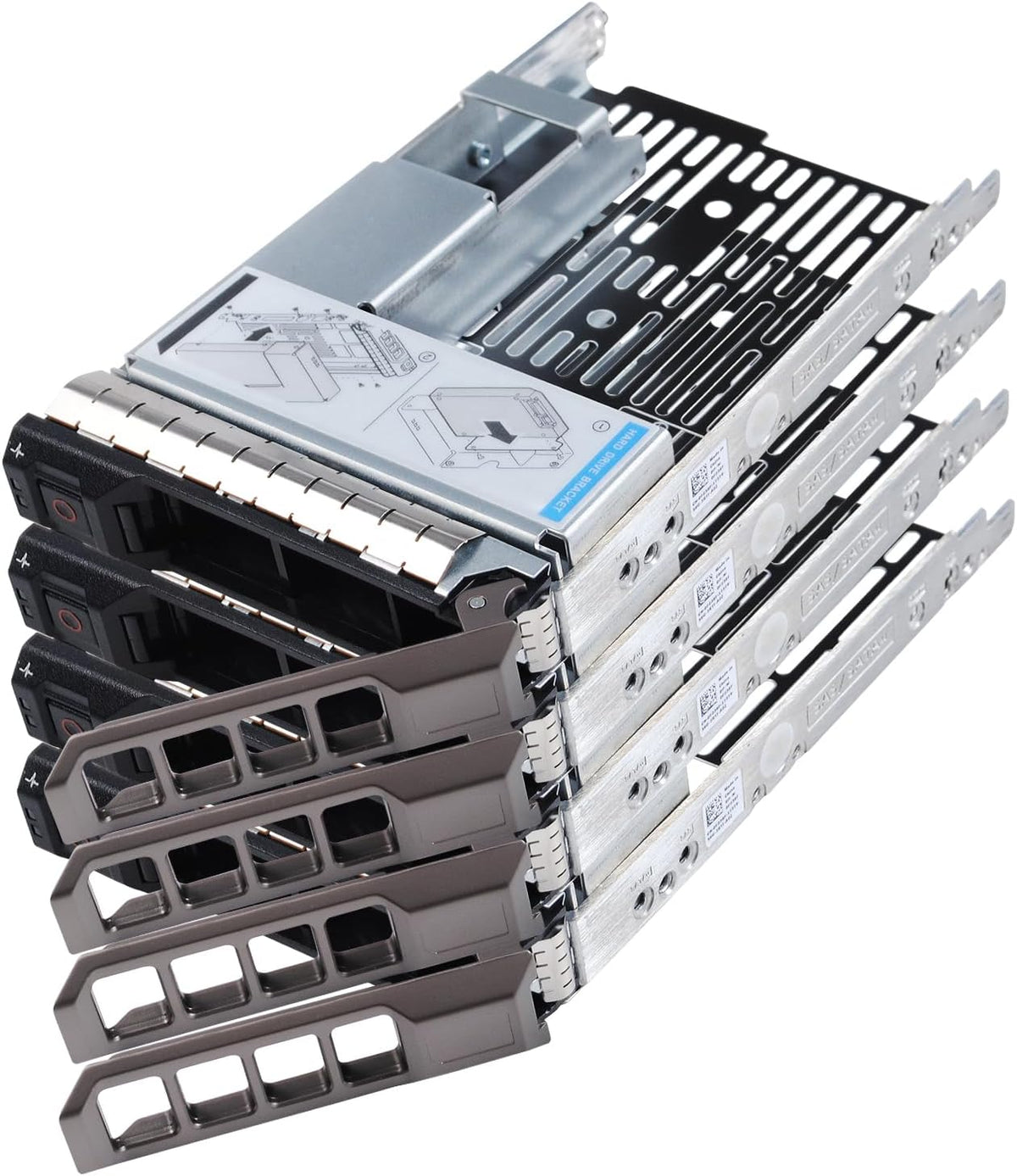4-Pack 3.5" Drive Tray Caddy with 2.5" HDD Adapter