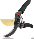 8" Professional Premium Titanium Bypass Pruning Shears (GPPS-1003), Hand Pruners, Garden Clippers, Bonsai Cutters
