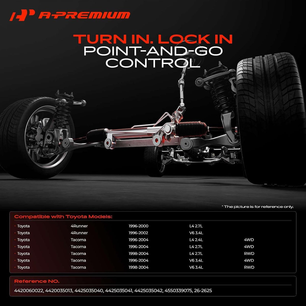A-Premium Hydraulic Power Steering Rack and Pinion Assembly