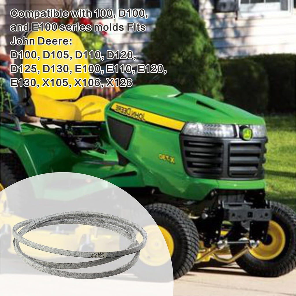 42 inch Lawn Mower Deck Belt Compatible with John Deere Lawn Mower, Replaces Part Number GX20072 GY20570,Deck Drive