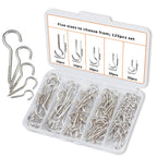 125 Pcs Small Screw Hooks, 5 Sizes Ceiling Hook for Hanging Plants