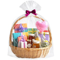 40x50 In Extra Large Clear Cellophane Bags for Gift Baskets, 10Pcs