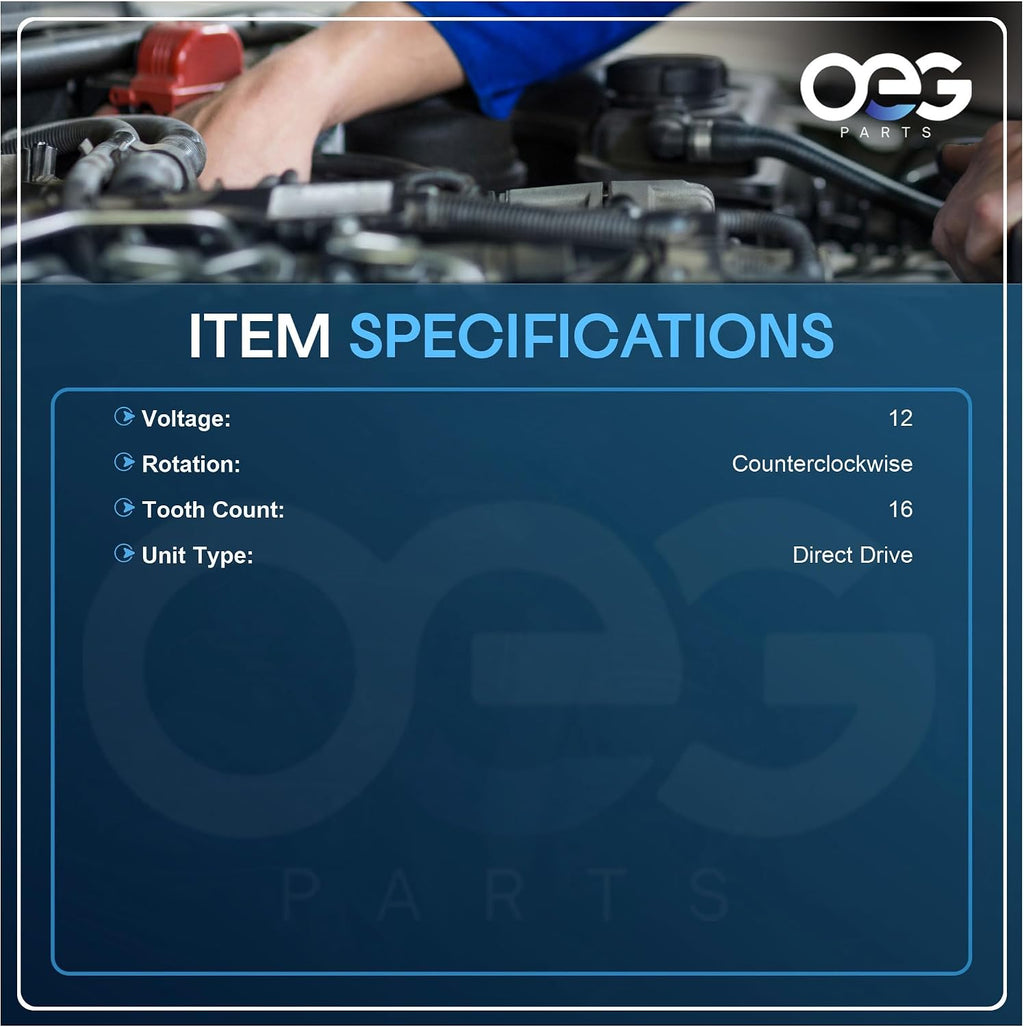 OEG Parts New 16 Tooth Starter Compatible With Briggs & Stratton 1972-2002 7HP-18HP Engines 41022003, 41022003R, 41022052, 390838, 391423, 392749, 394805, 491766, 497594, 497595, 693054, SBS0001