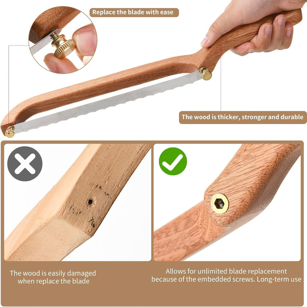 Sourdough Knife, Sourdough Bread Bow Knife, Bread Saw for Slicing Cutter