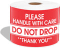 3" X 5" Handle with Care Do Not Drop Fragile Shipping Stickers