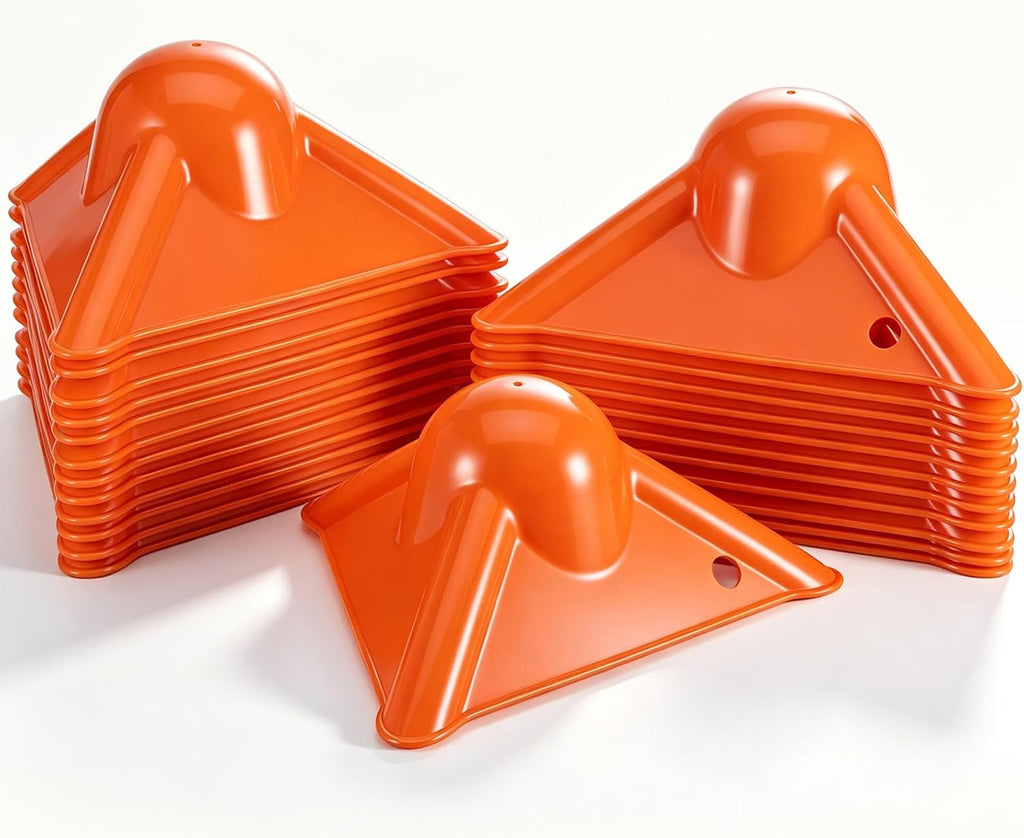 24 Pack Corner Edge Protectors, Triangular Cargo Load Guards, Orange