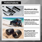 4Pcs 4.9" OD Open ＆ Domed Bundle Trailer Wheel Center Caps