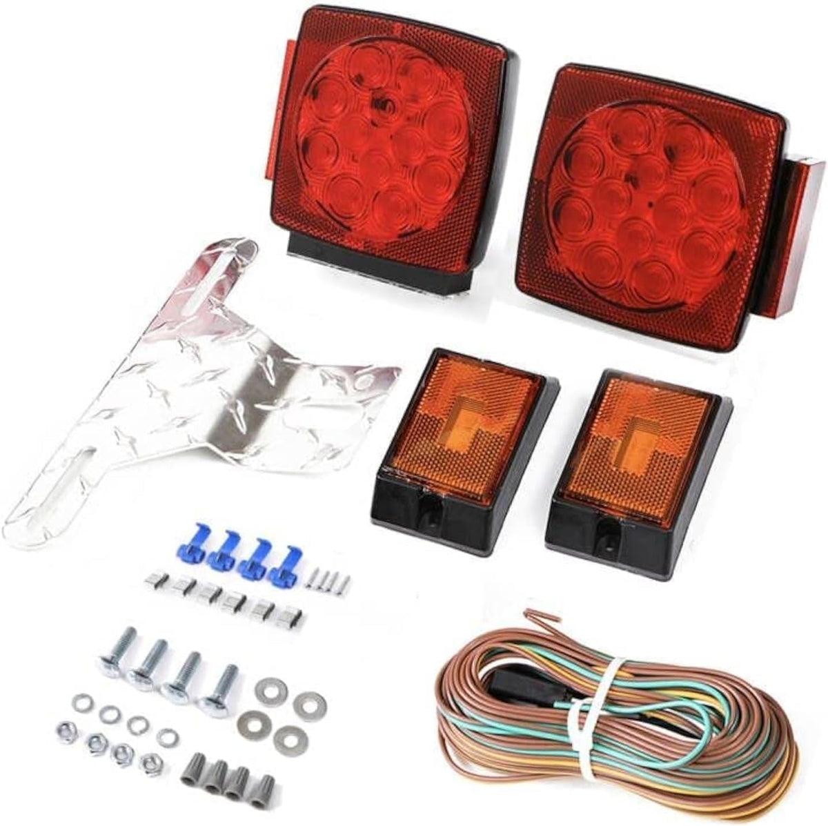12V Submersible LED Trailer Lights & Wiring Kit