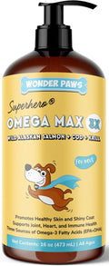 Fish Oil for Dogs - Omega 3 for Dogs from Alaskan Salmon, Cod & Krill Oil - EPA DHA Fatty Acids - Less Shedding &
