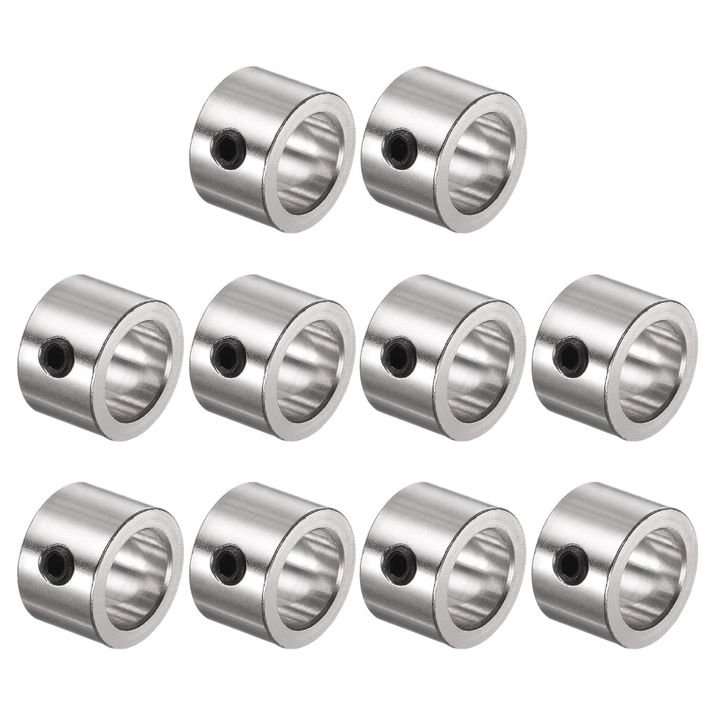 uxcell 10pcs Set Screw Collars 12mm Bore Shaft Collars, 18mm OD, 12mm Width, Landing Gear Stopper Wheel Collar