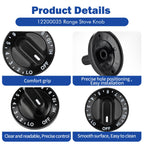 FormaMount (2 Pack) 12200035 Gas Stove Surface Burner Knob Kit