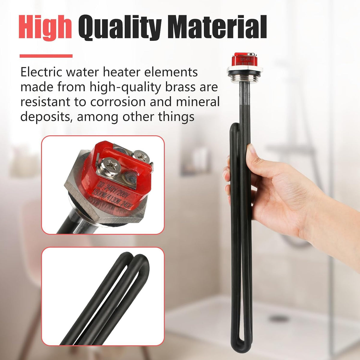 SP10869PH Screw-In 240-Volt by 5500-watt Hot Water Heater Element for Rheem
