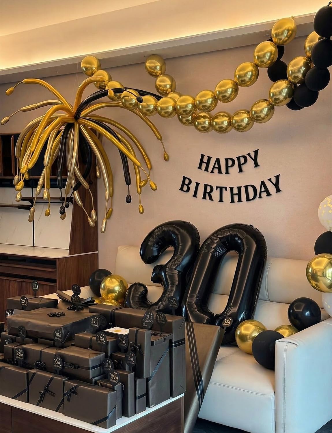 Gold Linking Balloons, 60 Pcs 6 Inch Quick Link Balloons