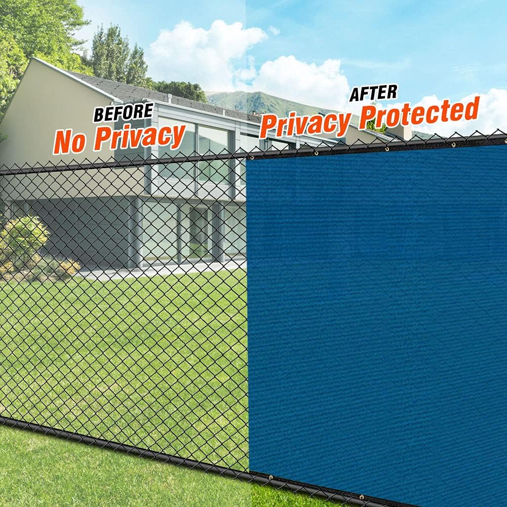 iCover 6x50ft Privacy Screen Fence, Outdoor Fencing Panels, Garden Windscreen Mesh Shade Sail Net Barrier, Include